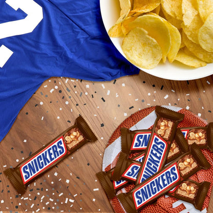 SNICKERS NFL Full Size Chocolate Bars – Bulk Workplace Pantry Candy for the Quarter's Long Football Season
