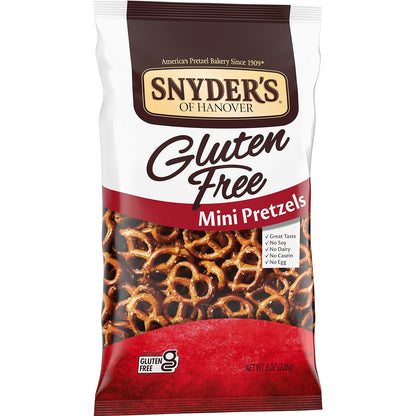 Snyder's of Hanover Gluten Free Mini Pretzels – Resealable Share Bag for Picnics and Outdoor Gatherings
