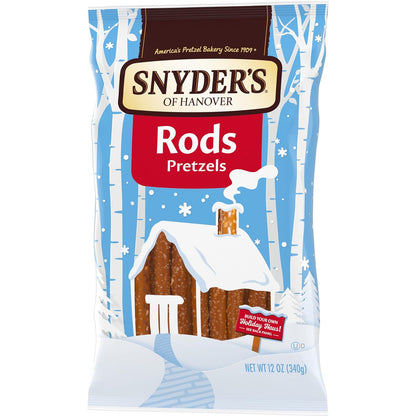 Snyder's of Hanover Pretzel Rods – Housewarming Gift for Snack Lovers, Shareable 12 oz Bag