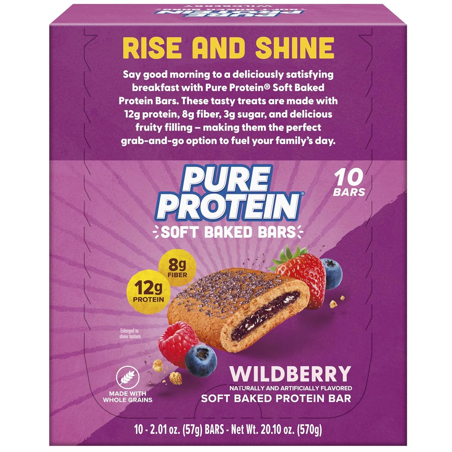 soft-baked bar with triple-berry (strawberry, raspberry, blueberry) fruit filling