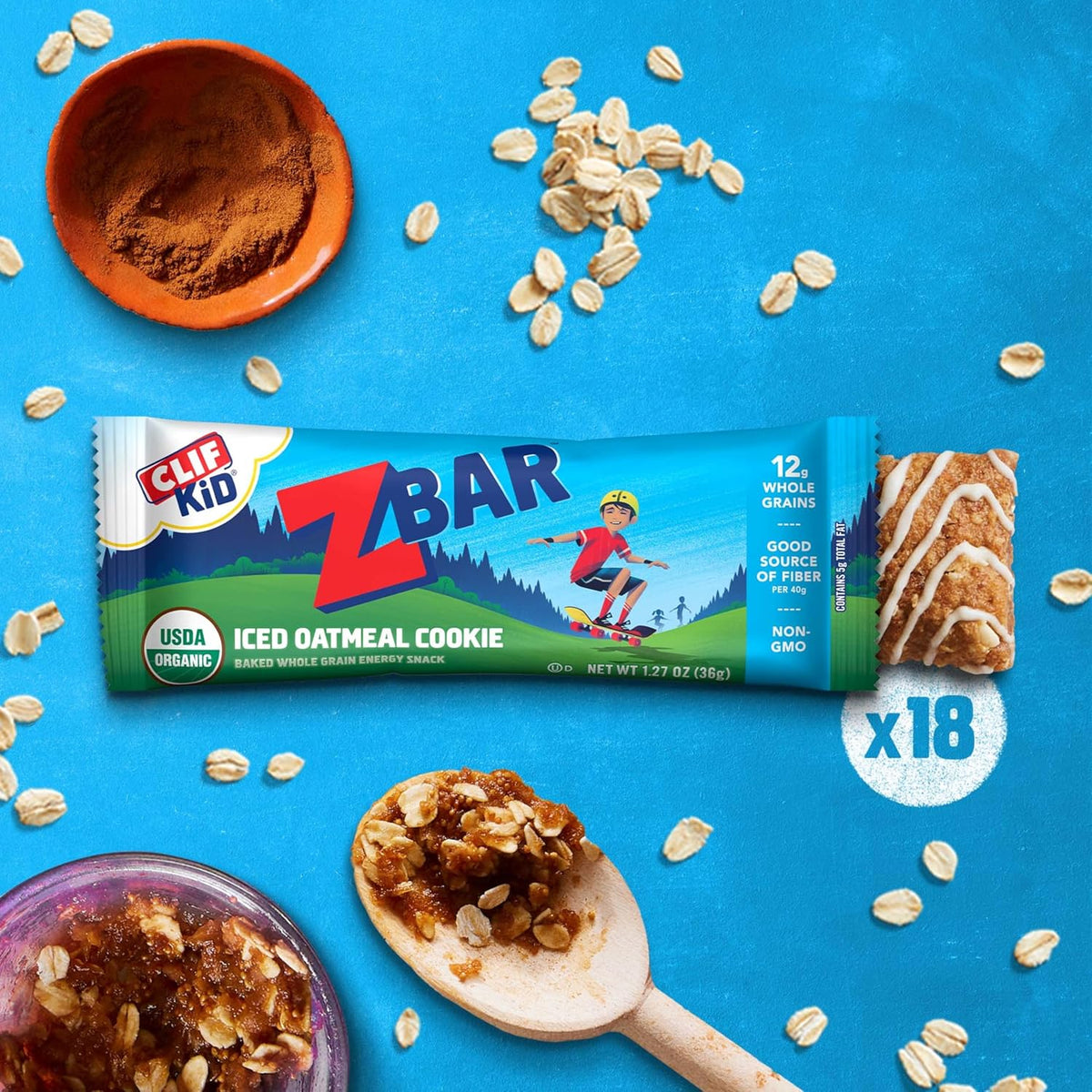 soft-baked chewy granola bar texture mimicking an oatmeal cookie