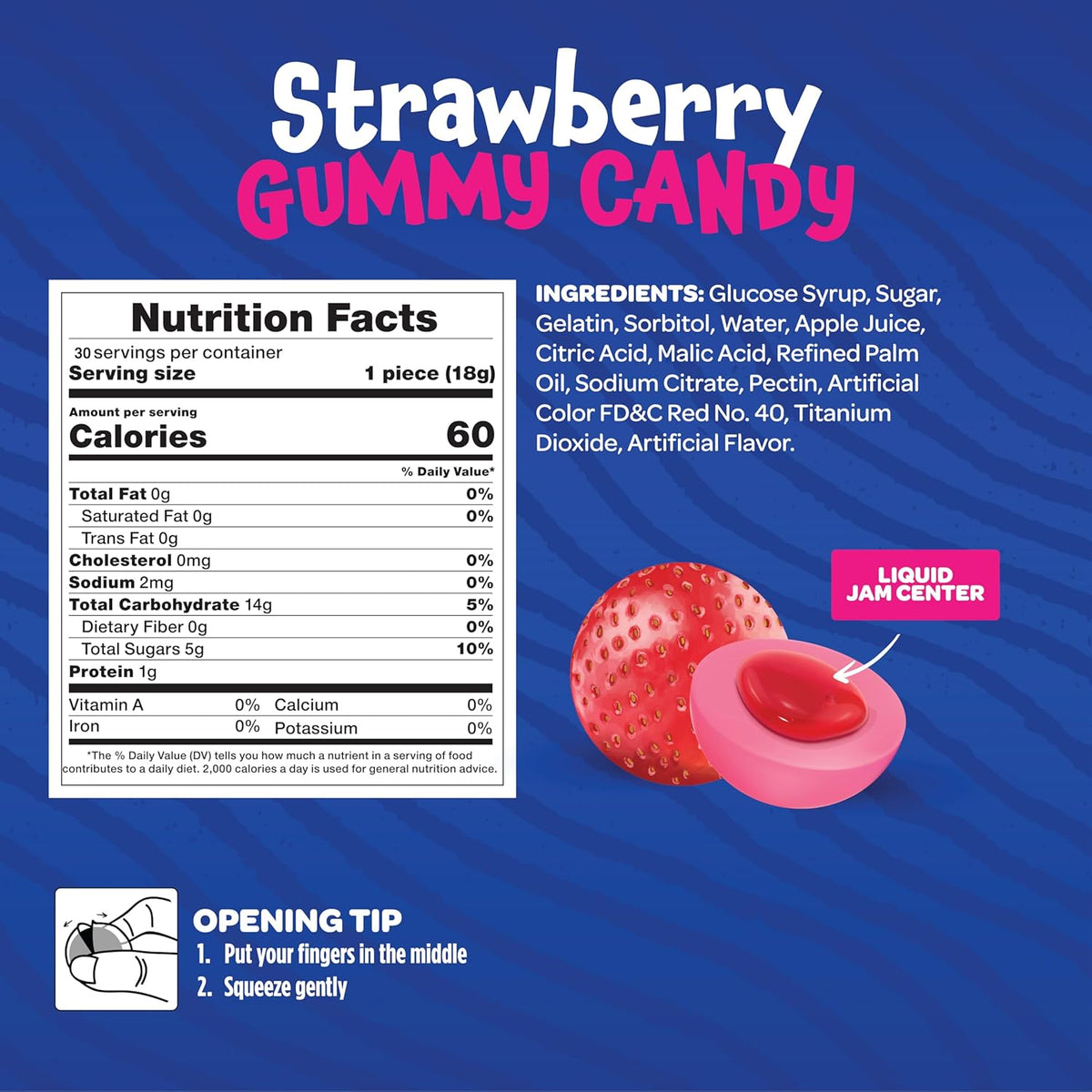 Soft Chewy Strawberry Gummies in Sleek Jar – Functional Candy Storage That Doubles as Understated Home Decor