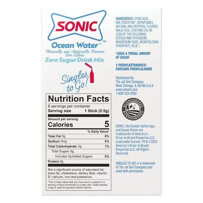 Sonic Singles to Go! Single-Serve Packets – Portable Drink Mix for Coworking Spaces, Conference Rooms, and Task Batching