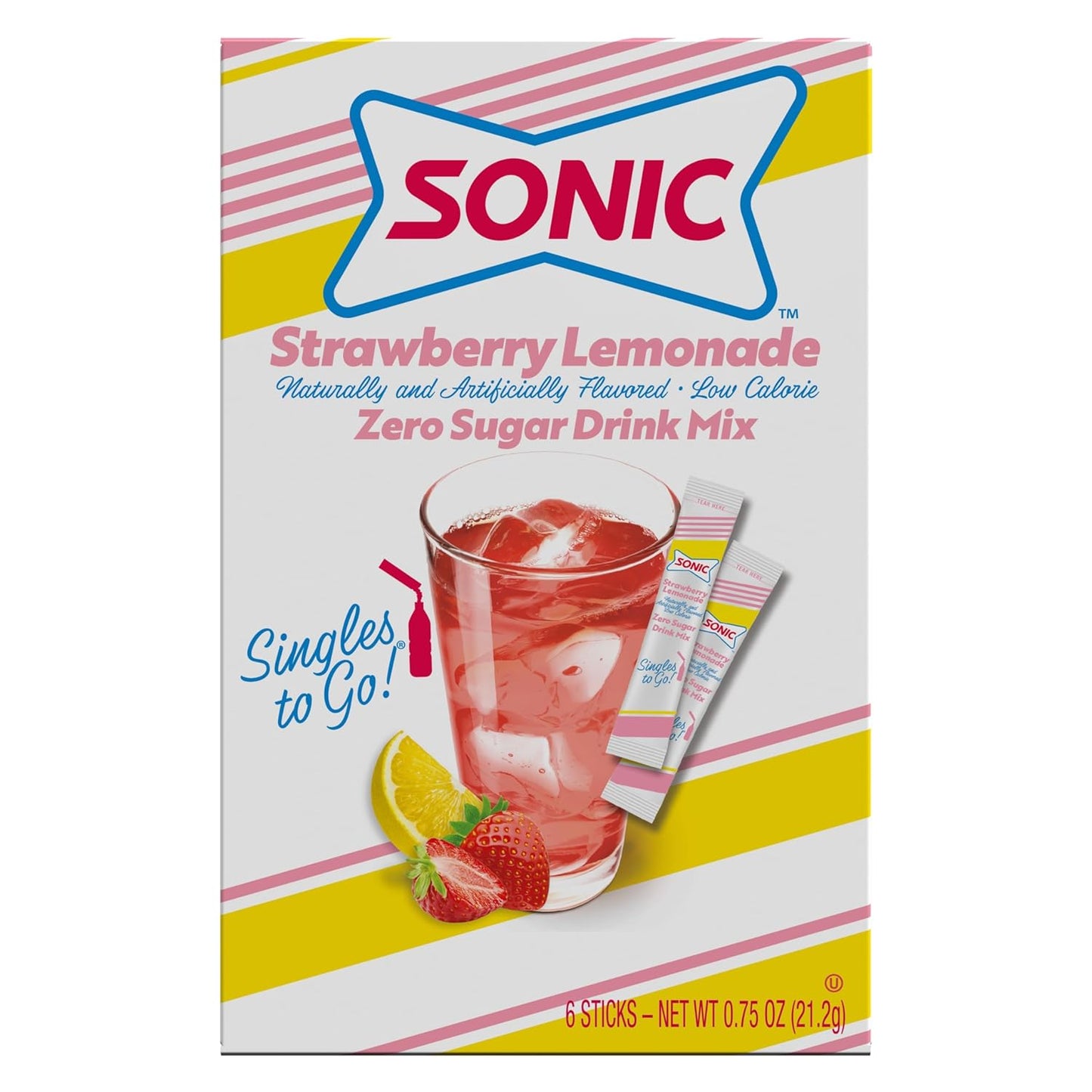 Sonic Singles to Go! Single-Serve Packets – Portable Drink Mix for Coworking Spaces, Conference Rooms, and Task Batching