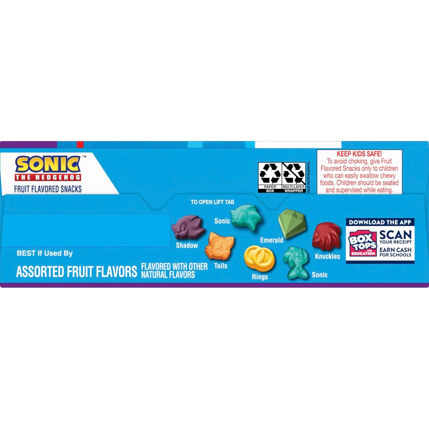 Sonic The Hedgehog Fruit Flavored Snacks – Gluten Free Fruit Snack Pouches for Wholesome After School Nutrition, 22 Ct Box