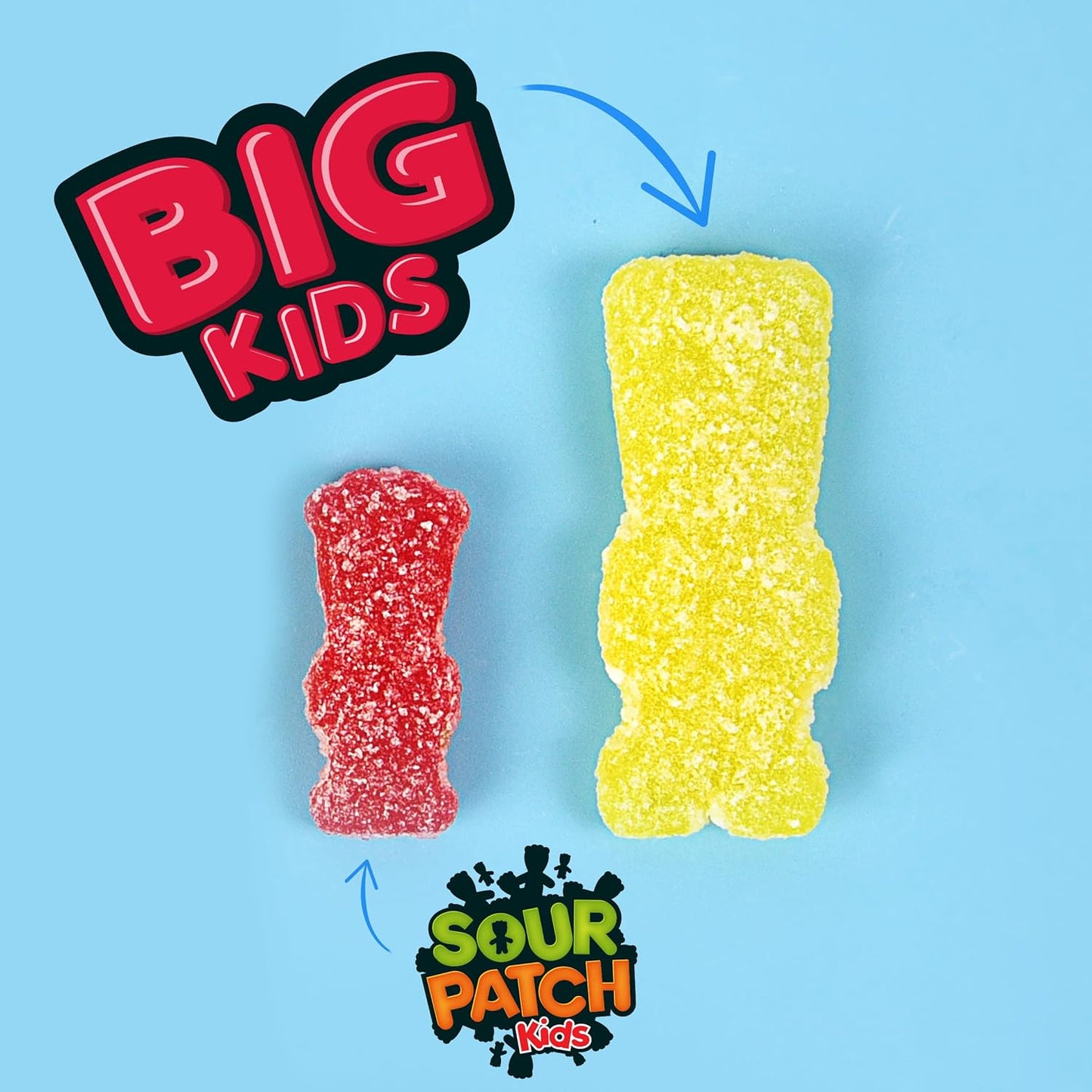 SOUR PATCH KIDS Big Kids Sour Candy, Shareable Outdoor Movie Night Treat, 1.7 lb