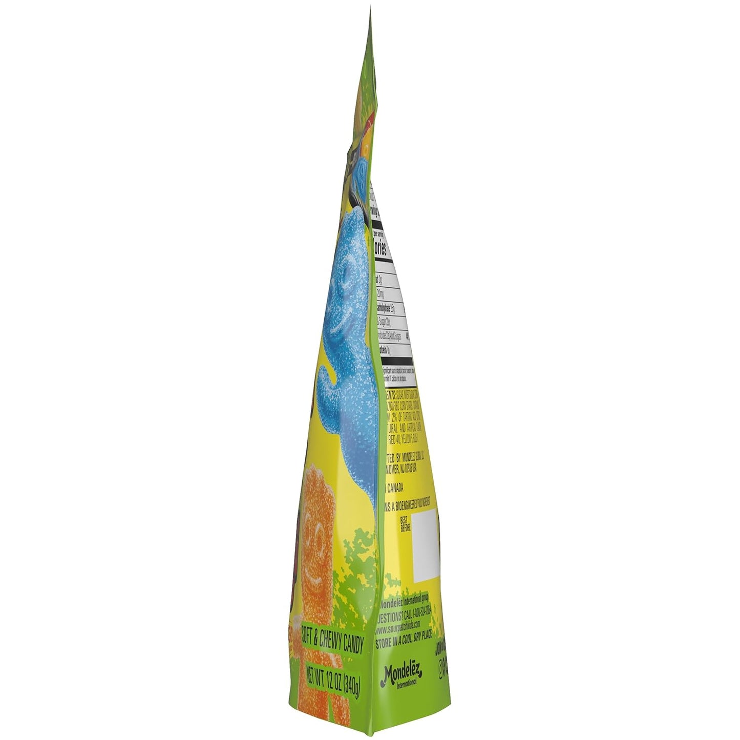 SOUR PATCH KIDS Big Kids Sour Gummy Candy for Picnics and Park Days, 12 oz Easy-Open Share Bag