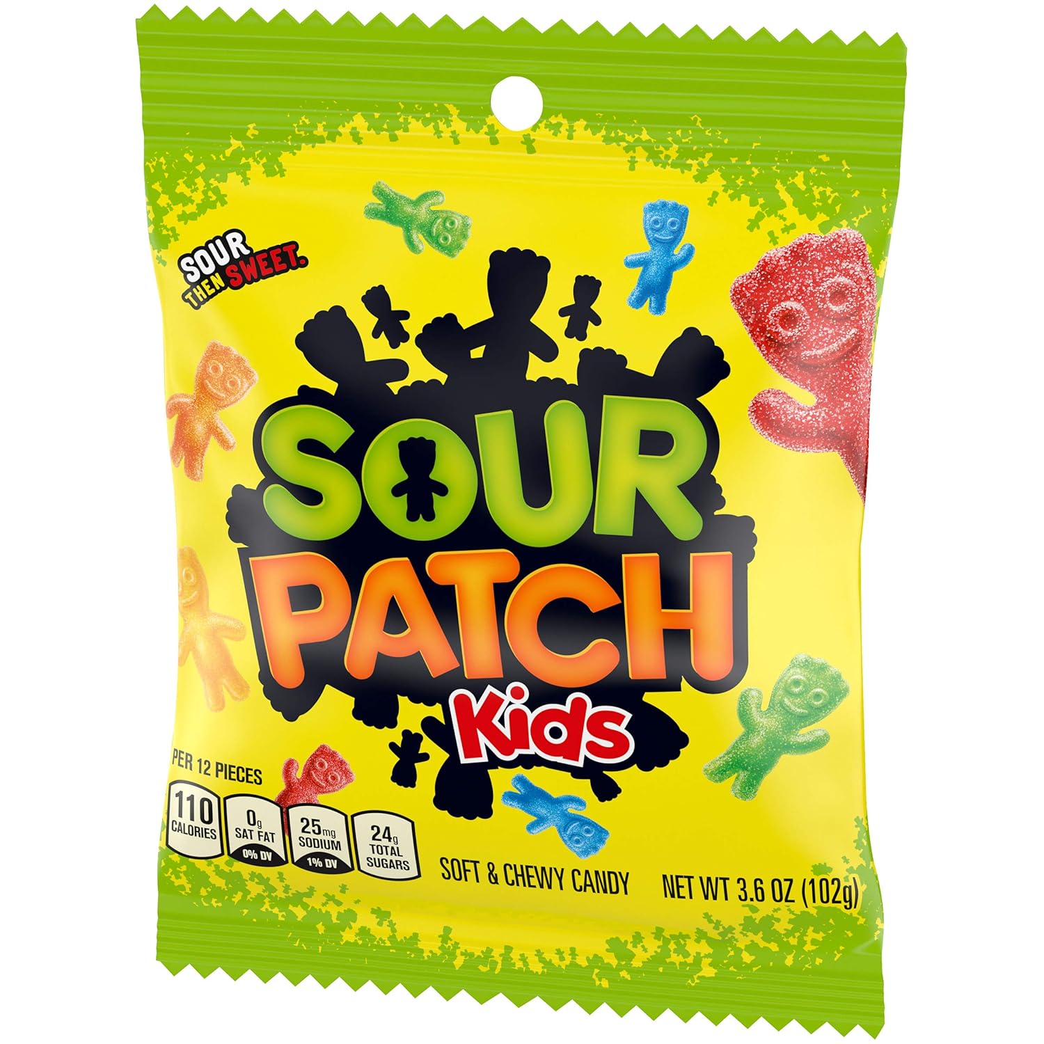 Sour Patch Kids Original Soft & Chewy Candy Sealed Bags – Outdoor Birthday Party Favor and Backyard Movie Night Candy Bowl