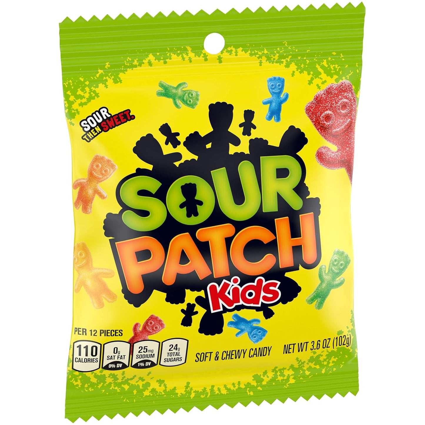 Sour Patch Kids Original Soft & Chewy Candy Sealed Bags – Outdoor Birthday Party Favor and Backyard Movie Night Candy Bowl