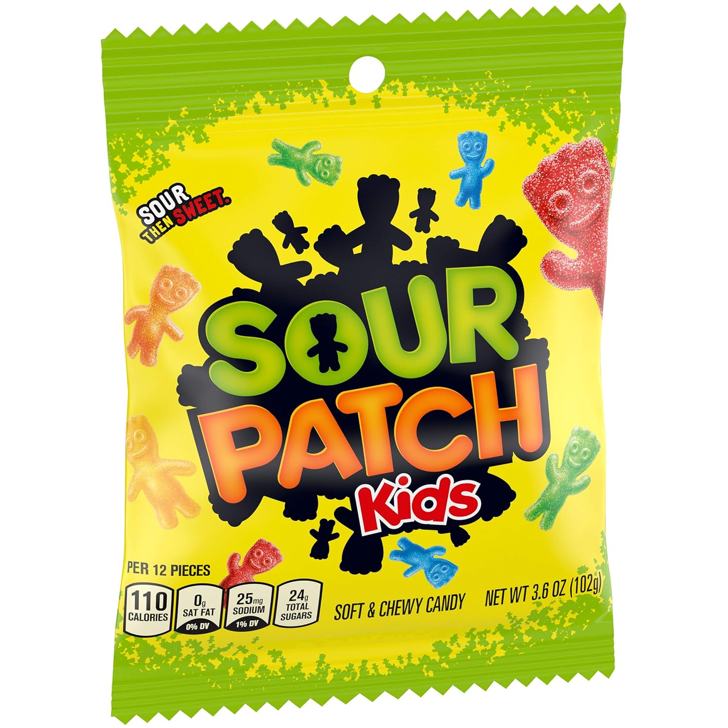Sour Patch Kids Original Soft & Chewy Candy Sealed Bags – Outdoor Birthday Party Favor and Backyard Movie Night Candy Bowl