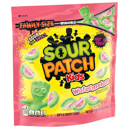 SOUR PATCH KIDS Watermelon Soft & Chewy Candy – Tailgate and Sports Event Shareable Candy, 1.8 lb Bag