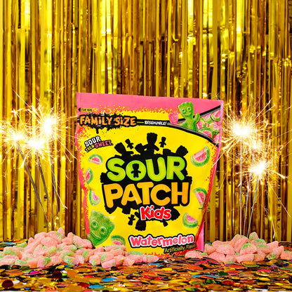 SOUR PATCH KIDS Watermelon Soft & Chewy Candy – Tailgate and Sports Event Shareable Candy, 1.8 lb Bag