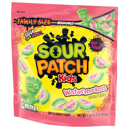SOUR PATCH KIDS Watermelon Soft & Chewy Candy – Tailgate and Sports Event Shareable Candy, 1.8 lb Bag