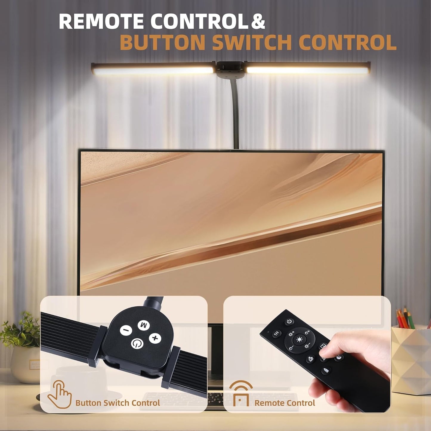 space-saving clamp mount compatible with desk edges and monitor stands