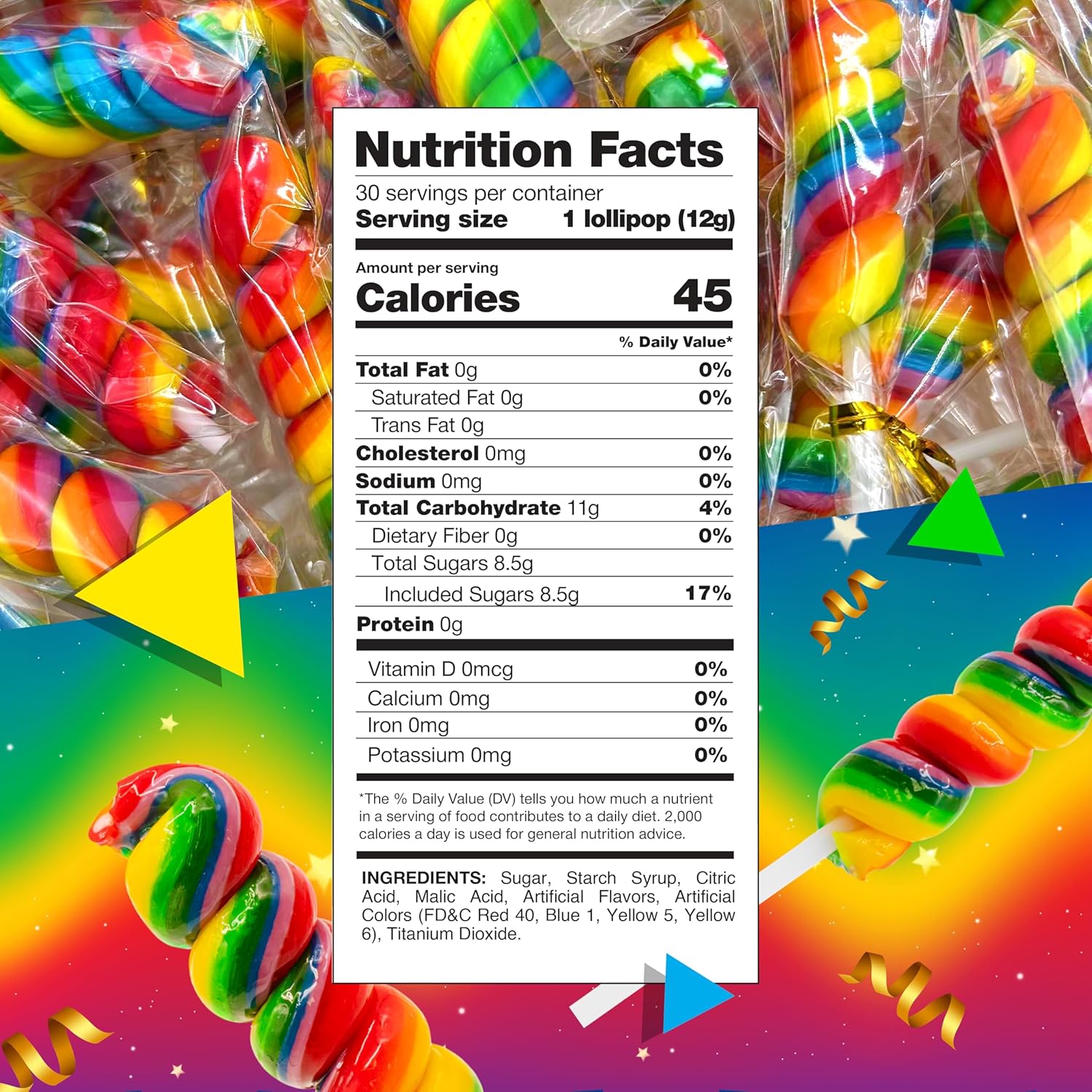 spiral swirl rainbow design in vibrant multi-colors