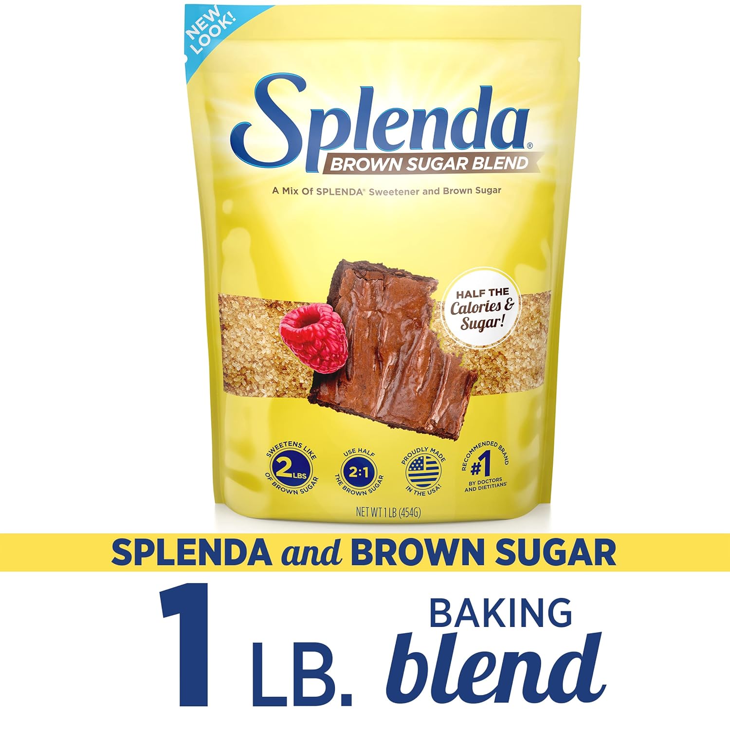 SPLENDA Brown Sugar Blend as a Holiday Gift for Bakers, Half-Calorie Brown Sugar Substitute for the Family Baker on Your List