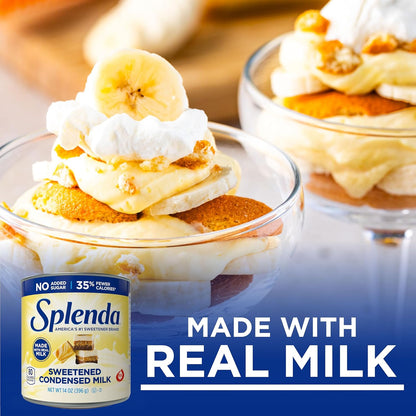 SPLENDA Diabetic-Safe Condensed Milk – Worry-Free School Snack Recipes for Growing Kids, 14 oz