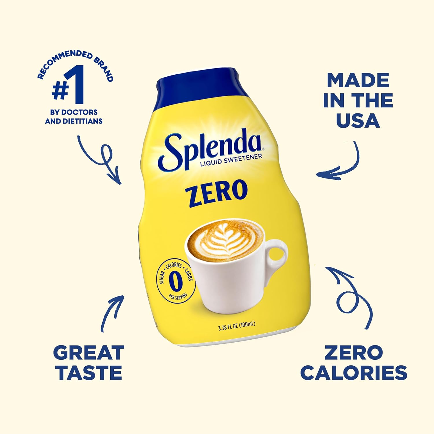 Splenda Liquid Sugar-Free Drops – Sleek Single-Ingredient Sweetening Solution for Streamlined Lifestyles