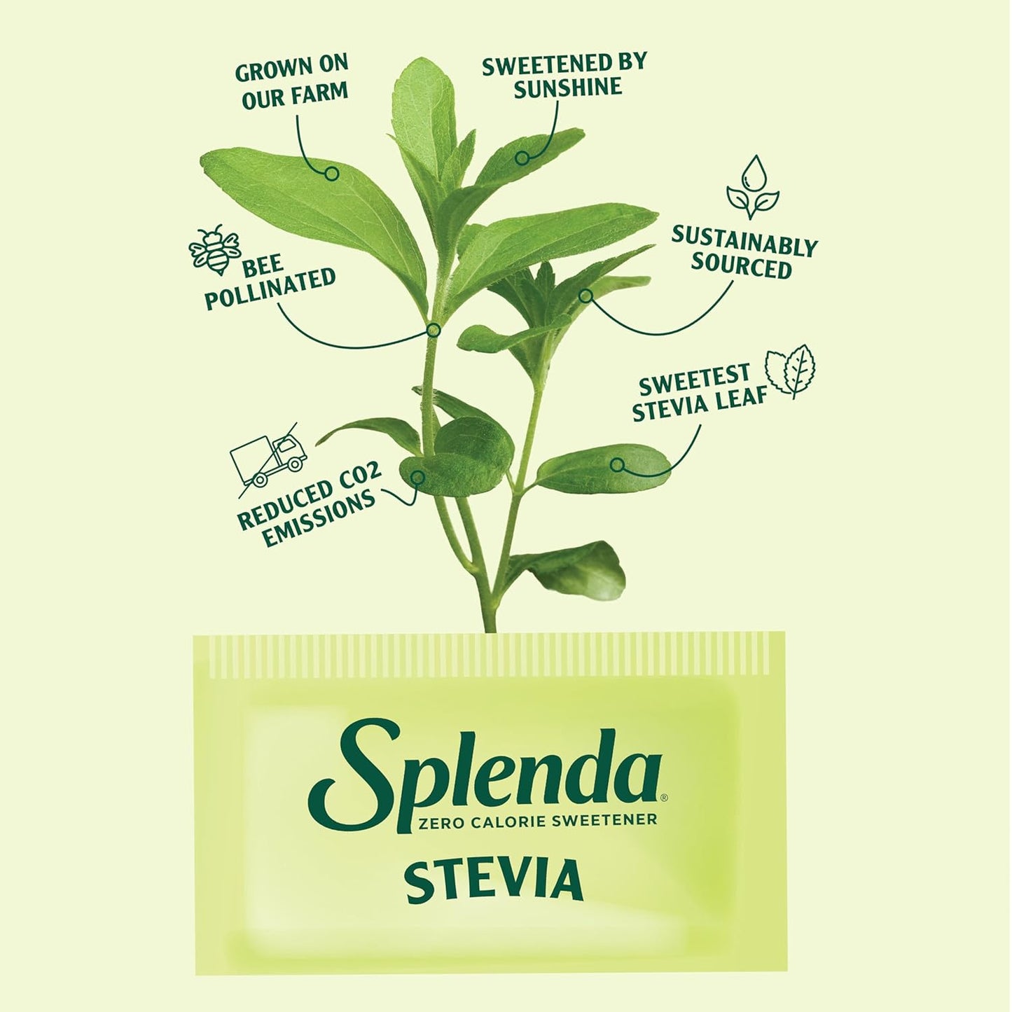 SPLENDA Stevia Zero Calorie Sweetener – Safe Family Sweetener for Fresh Fruit and Yogurt Toppings