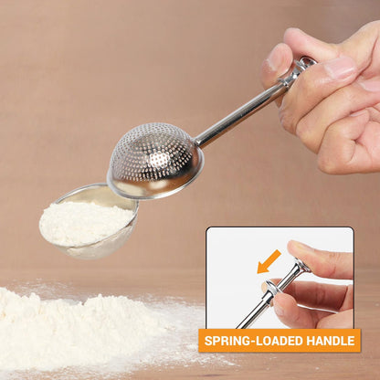 spring-operated trigger handle enabling one-handed dusting
