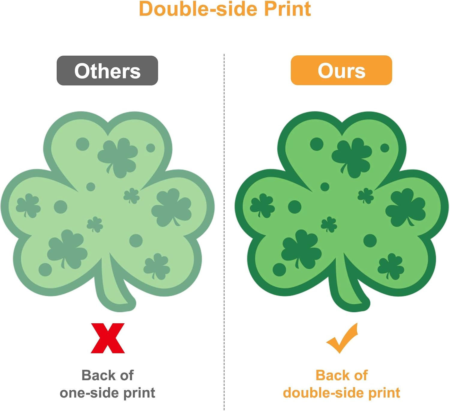 St. Patrick's Day Window Stickers Clover Theme Pack – Unique Housewarming and Spring Holiday Gift Idea, 109 Pcs Mixed Size Static Clings
