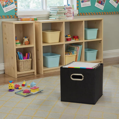 stackable design with reinforced top edges to maximize vertical space