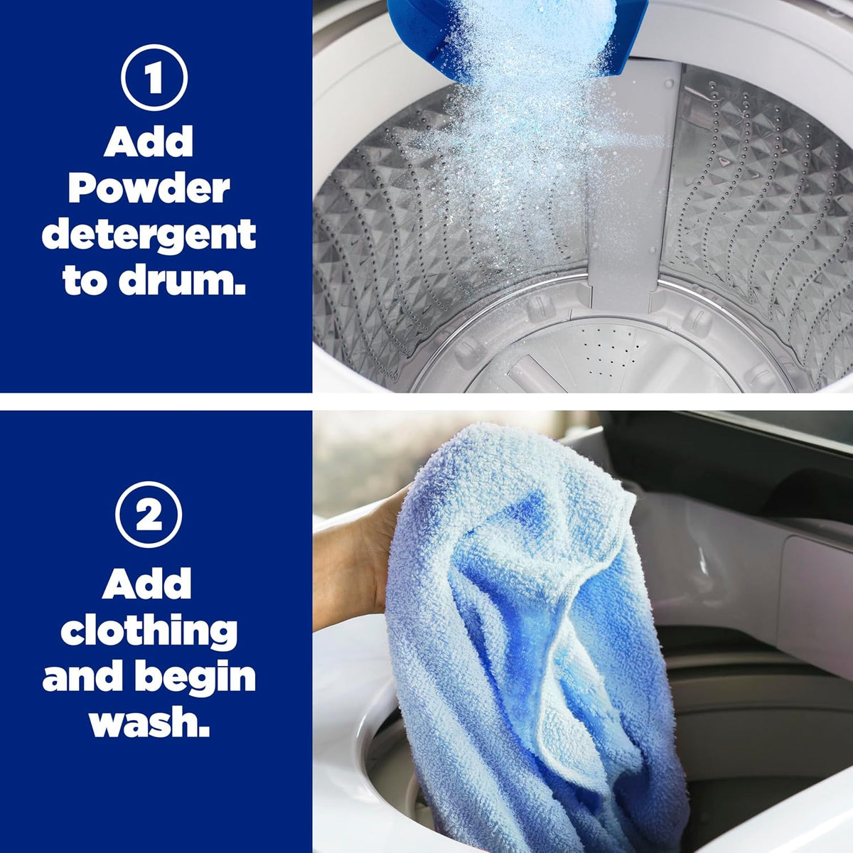 stain-removal capability in a single wash, with pre-treatment use supported