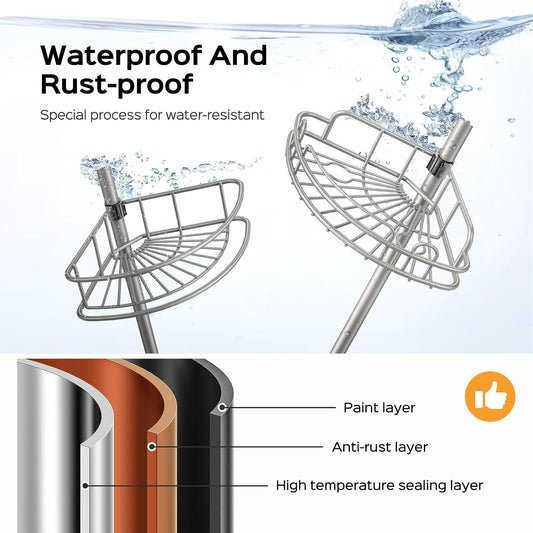 stainless steel and powder-coated rustproof construction