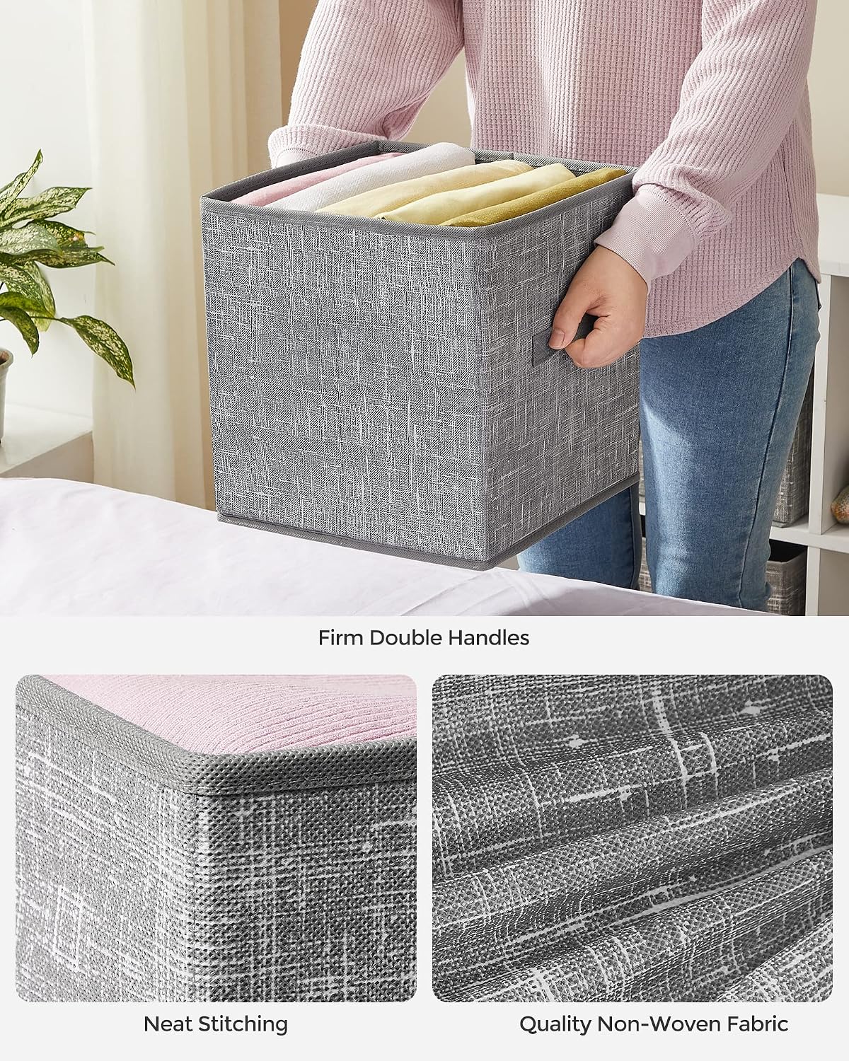 standardized 10.2" x 10.2" x 11" footprint that fits 11"+ cube organizer openings
