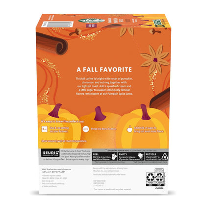 Starbucks Single-Serve Pumpkin Spice K-Cups – No-Mess Morning Brew for Professionals Juggling Back-to-Back Meetings