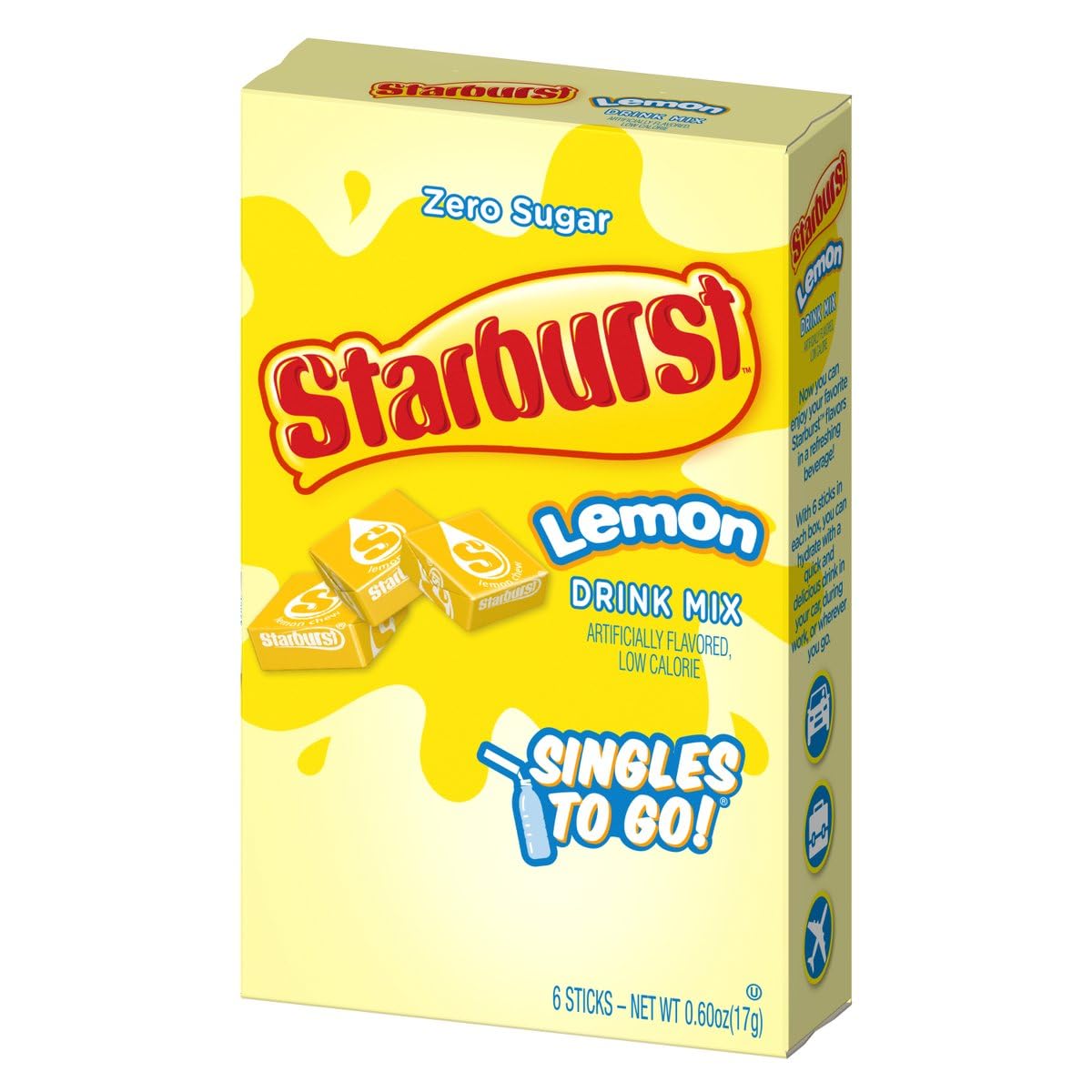 Starburst Singles To Go Sugar Free Variety Pack – Giftable Drink Mix Bundle for College Students, Teachers, and Busy Friends