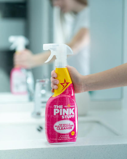 Stardrops Pink Stuff Multi-Purpose Cleaning Spray 750ml 3-Pack – Driveway Bricks, Outdoor Cushions, and Garden Tools
