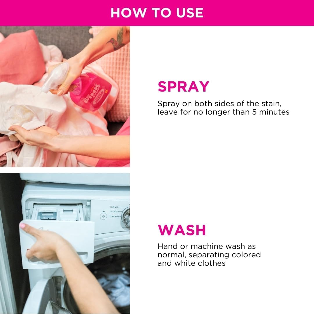 Stardrops Pink Stuff Oxi Stain Remover Spray 500ml – Gentle No-Harsh-Chemicals Formula for Pet-Friendly Homes