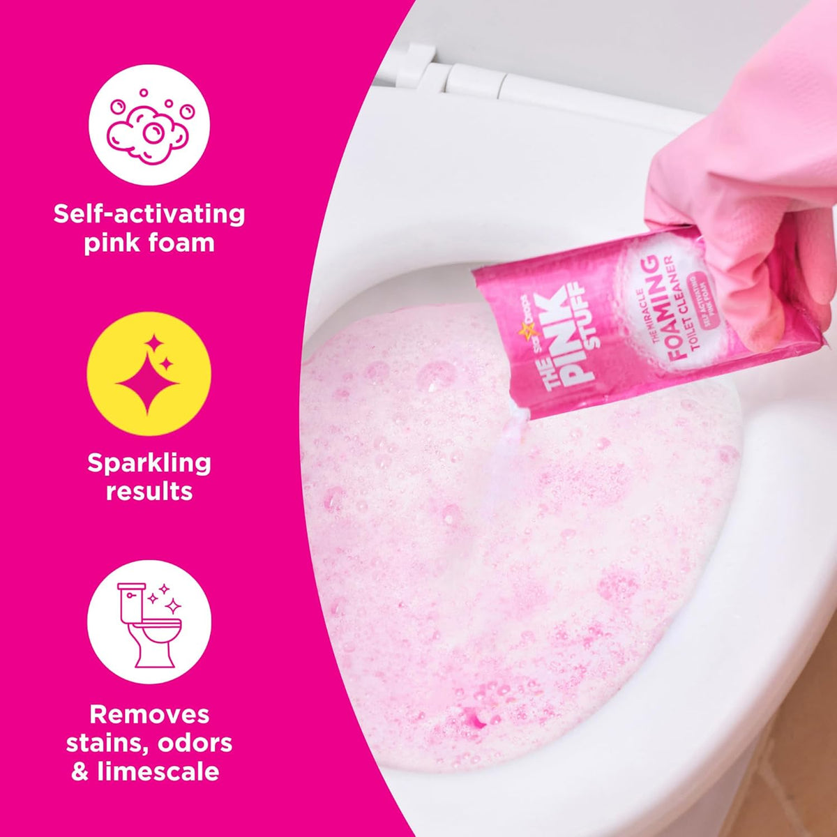Stardrops The Pink Stuff Bathroom Cleaning Kit – Spa-Style Reset for the Master Bath, Rhubarb Scent for a Wind-Down Routine