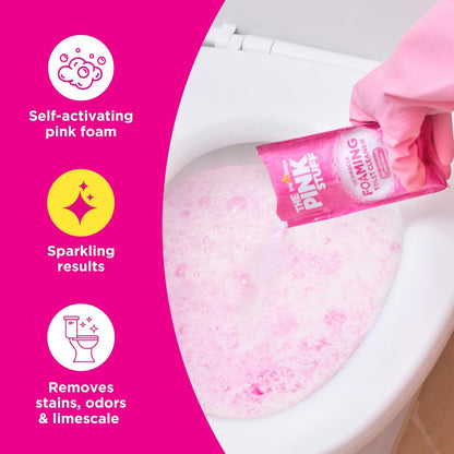 Stardrops The Pink Stuff Bathroom Cleaning Kit – Spa-Style Reset for the Master Bath, Rhubarb Scent for a Wind-Down Routine