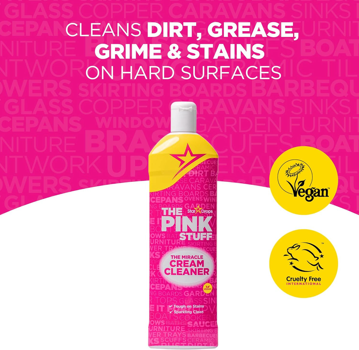 Stardrops The Pink Stuff Miracle Cleaning Bundle – Valentine's Day Gift for Her, Practical Yet Pampering Home Care Set