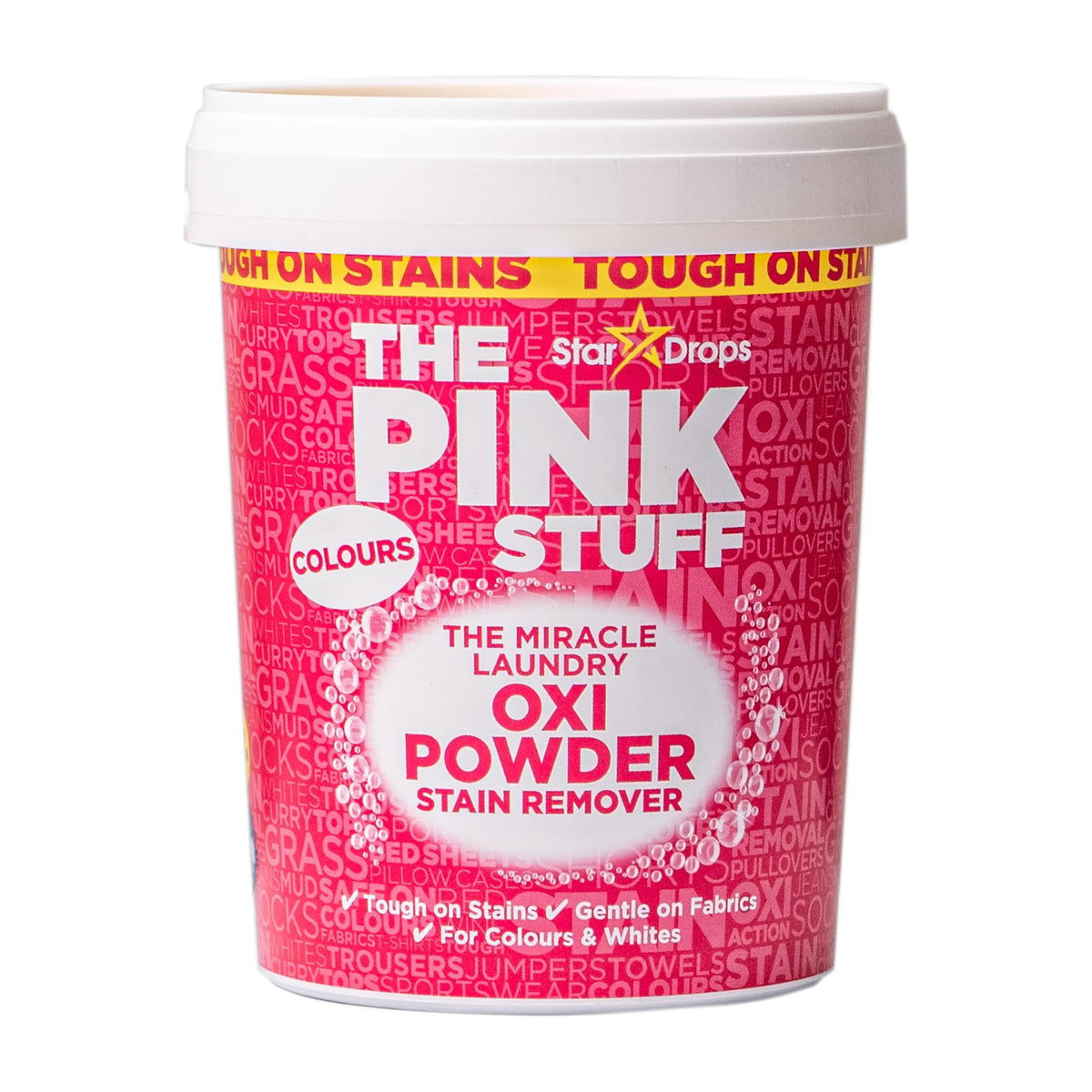 Stardrops The Pink Stuff Miracle Laundry Oxi Powder Stain Remover for Colours, 1kg