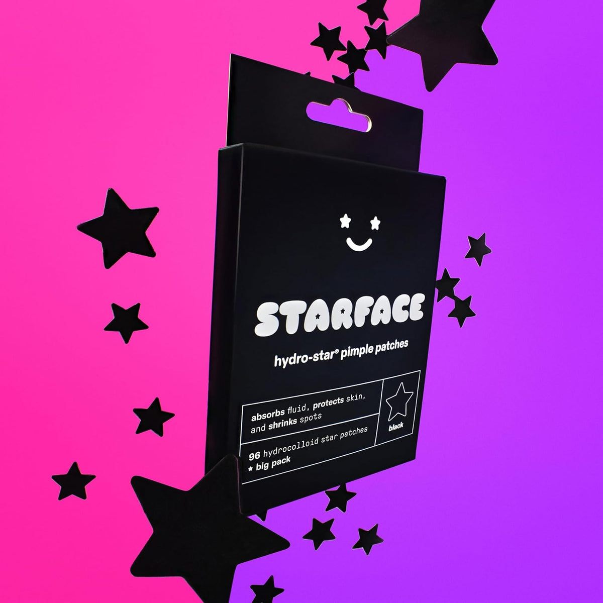 Starface Hydro-Star Black Pimple Patches – Parent Approved Teen Skincare Refill, Sensitive Skin Friendly