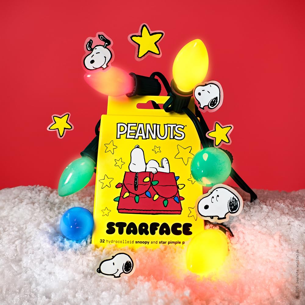 Starface Hydro-Star Sleepy Snoopy Pimple Patches – Sensitive Skin Spot Treatment for a Soothing Bedtime Routine
