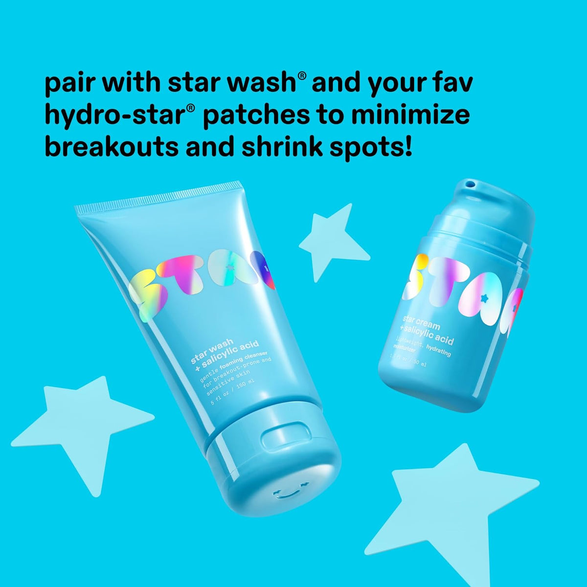 Starface Star Cream Salicylic Acid Hydrator – Family-Shelf Safe Daily Moisturizer for Teen Breakouts and Sensitive Skin