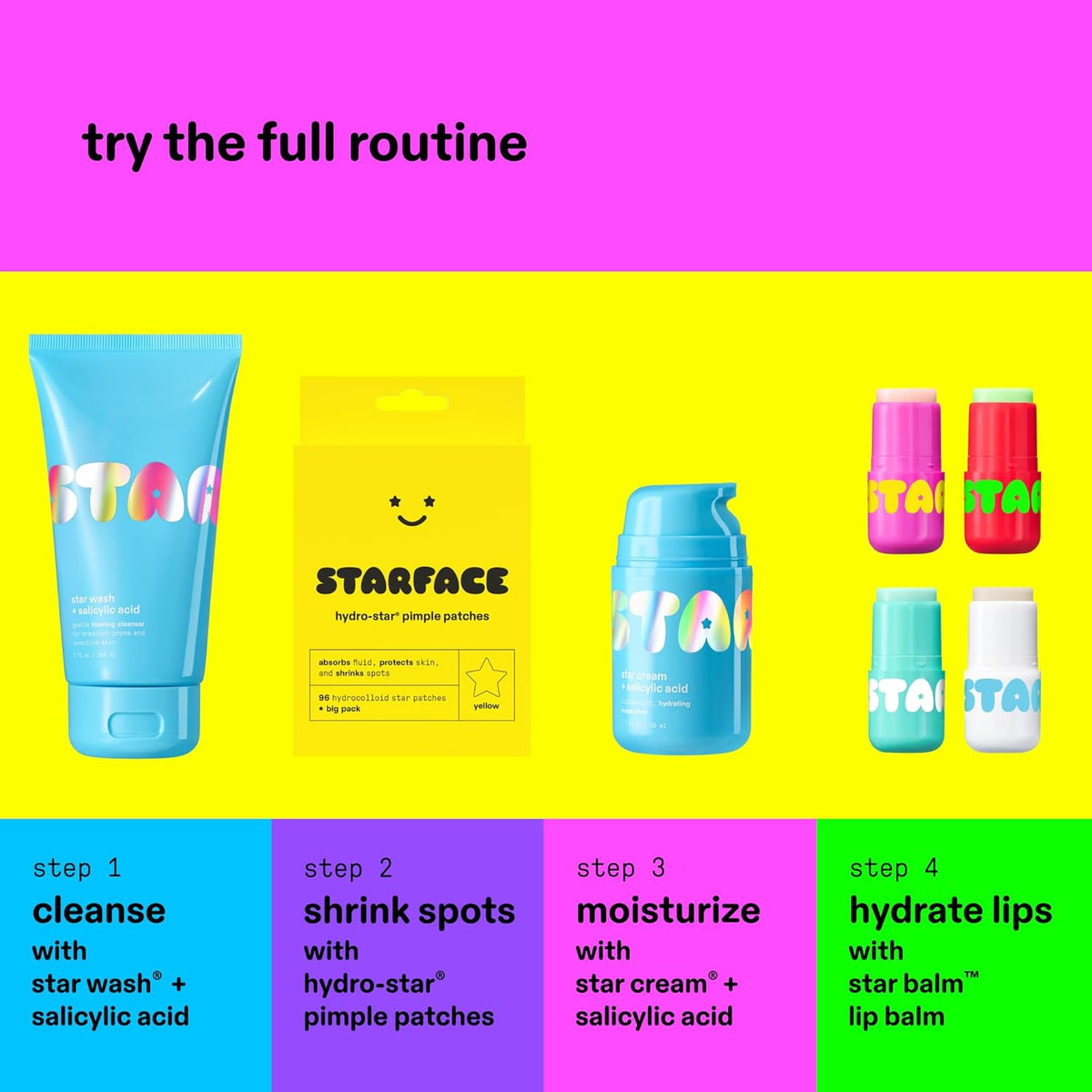 Starface Star Cream Salicylic Acid Hydrator – Family-Shelf Safe Daily Moisturizer for Teen Breakouts and Sensitive Skin