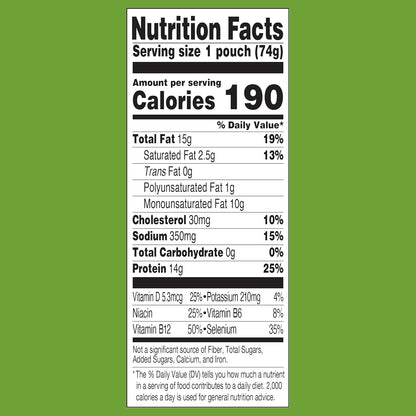 StarKist E.V.O.O. Yellowfin Tuna Pouch – Simple Single-Ingredient Protein with No Draining, 2.6 oz