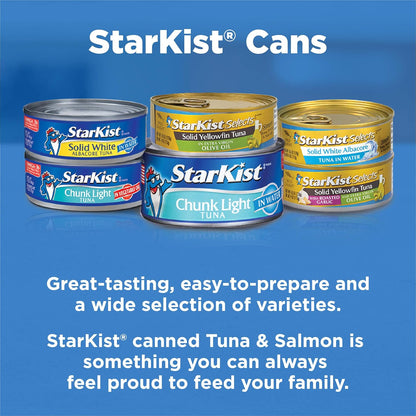 StarKist Selects No Salt Added Chunk White Albacore Tuna in Water - 4.5 oz Can for Uncluttered Keto and Paleo Routines