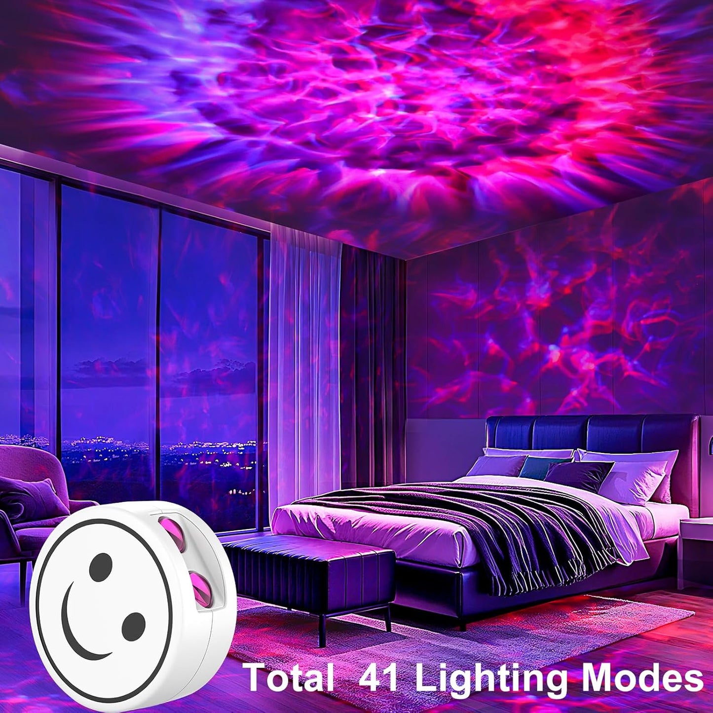 StarryGlow Star Light Projector – Smoke-Free, Fire-Free Alternative to Candles for Bedside and Mantel