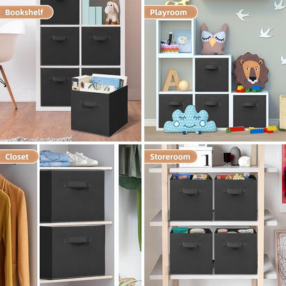 STORAGE MANIAC Non-Woven Cube Organizer – Stylish Entryway Storage Solution for Everyday Essentials