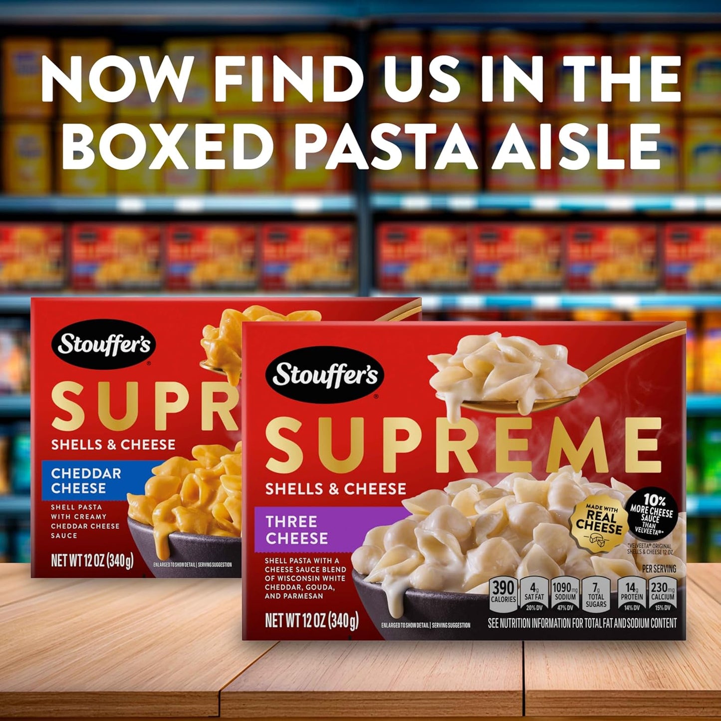 Stouffer's Supreme Shells Three Cheese Stovetop Mac – Clean Ingredient Comfort Food with No Artificial Colors