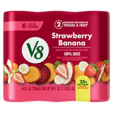 V8 +Energy Green Vegetable and Fruit Juice for Commuter Train Routines, 8 fl oz Can (6 Pack) Grab and Go Convenience