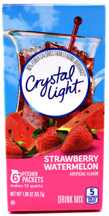 Crystal Light Strawberry Watermelon – Streamlined Hydration Solution with Pre-Measured Packets and No Extra Equipment, 1.96 oz, 6 Servings