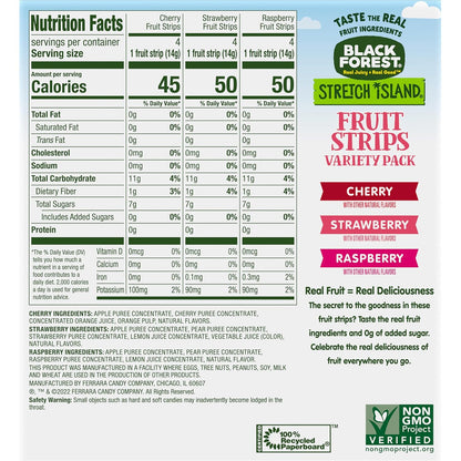 Stretch Island Fruit Strips – Picnic and Park Outing Snack, Long Shelf Life 48-Count Variety Box