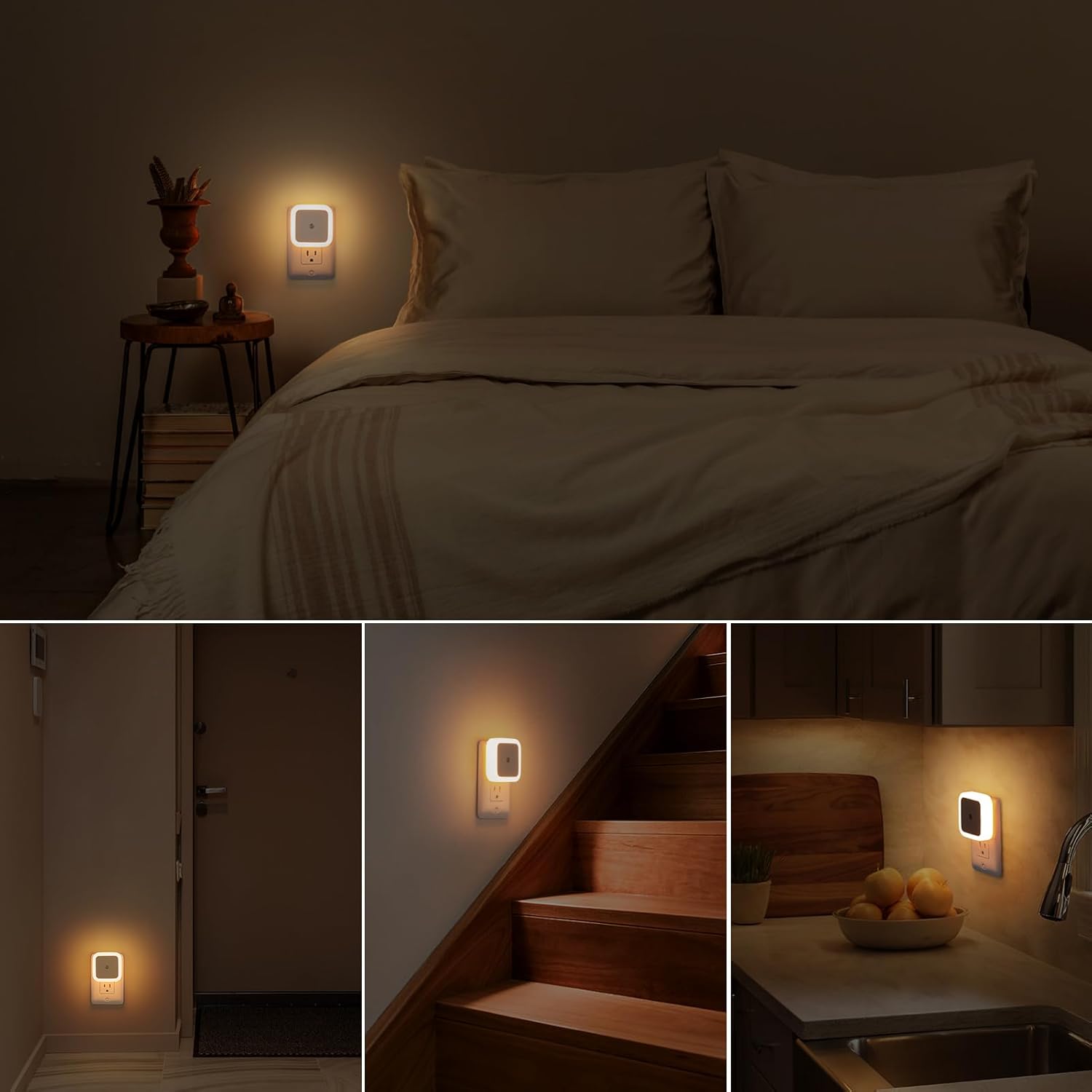 Sujeet Kids Night Light 8-Pack – Child-Safe Auto Sensor Light for Bedroom, Hallway, and Shared Sibling Rooms